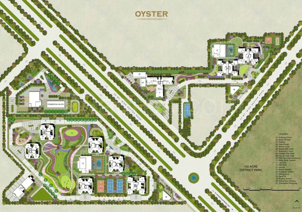 Master or location plan — Adani M2K Oyster Grande