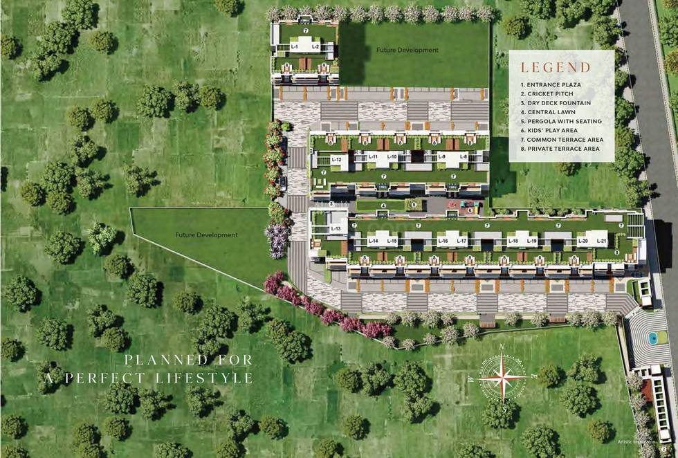 Master or location plan — Adani Samsara Avasa