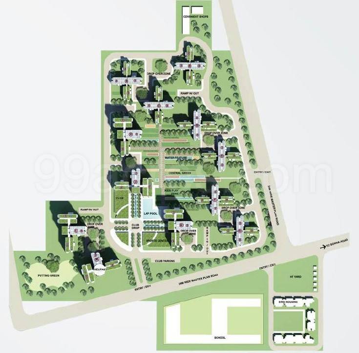 Master or location plan — Adel Skyville Crest