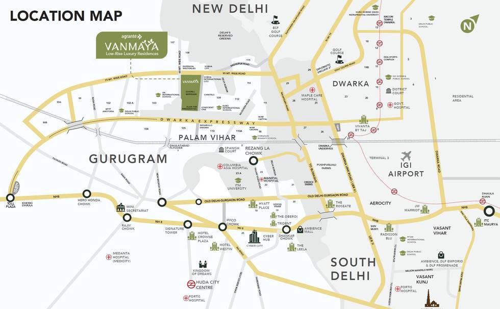 Master or location plan — Agrante Vanmaya Premium Residences