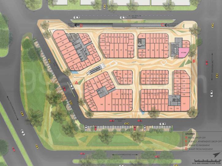 Master or location plan — AIPL Joy Square