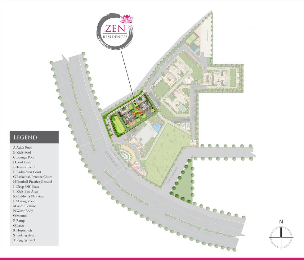 Master or location plan — AIPL Zen Residences