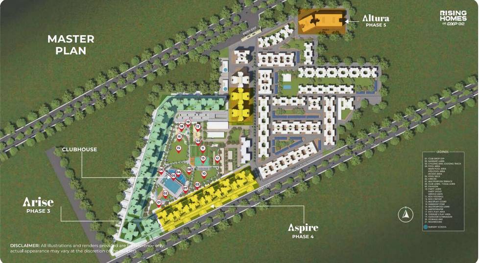 Master or location plan — Altura at DXP 92
