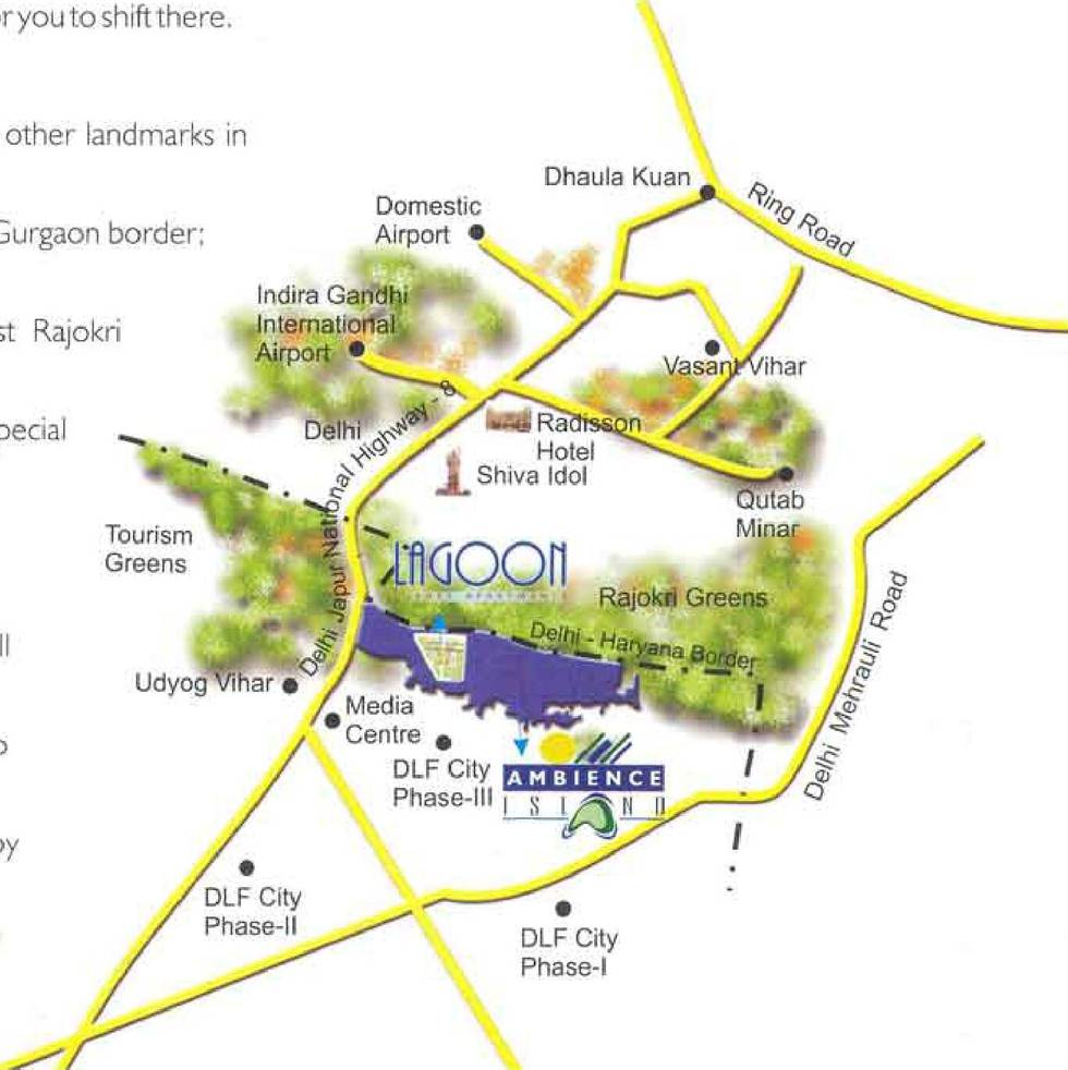 Master or location plan — Ambience Lagoon