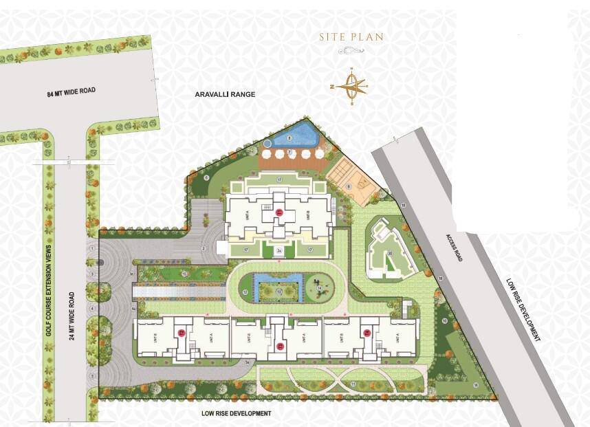 Master or location plan — Anant Raj The Estate Residences