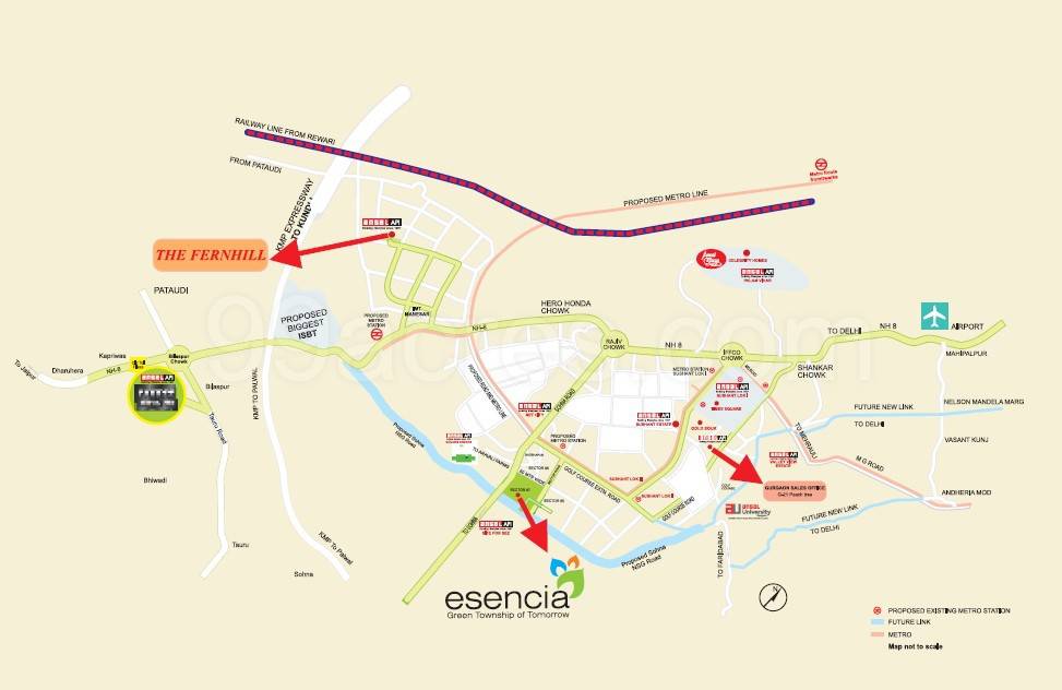 Master or location plan — Ansal API Amara Villas