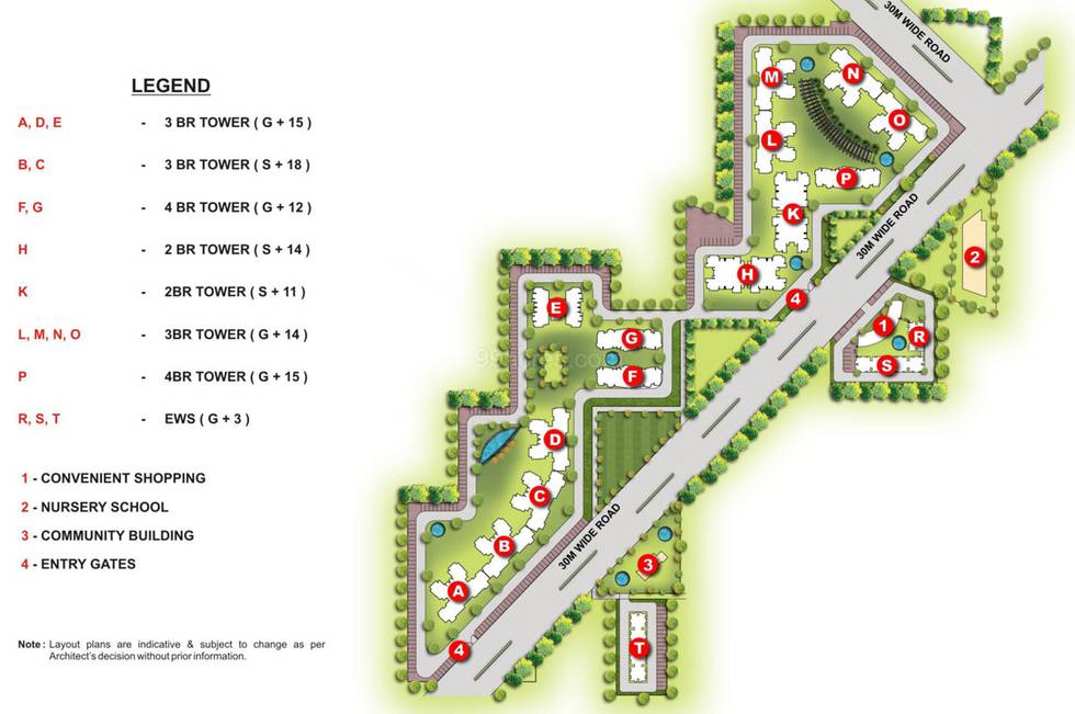 Master or location plan — Ansal Estella