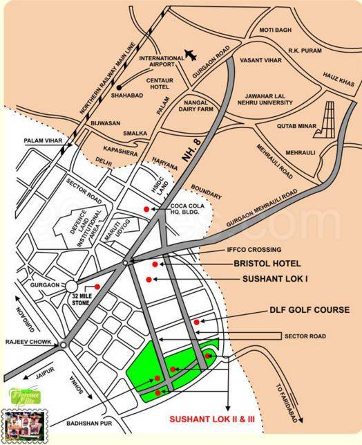 Master or location plan — Ansal Florence Elite