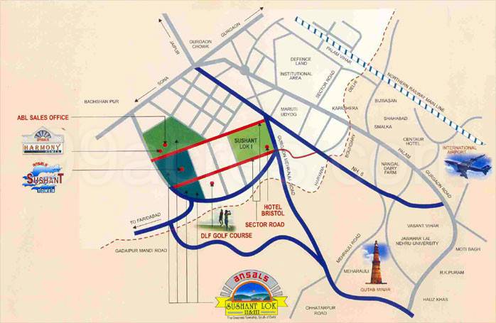 Master or location plan — Ansal Royale Casa