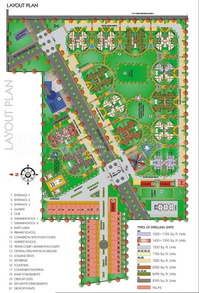 Master or location plan — Antriksh Heights