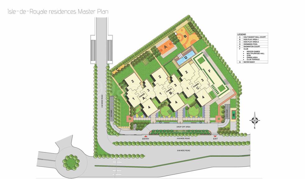 Master or location plan — ASF Isle De Royale
