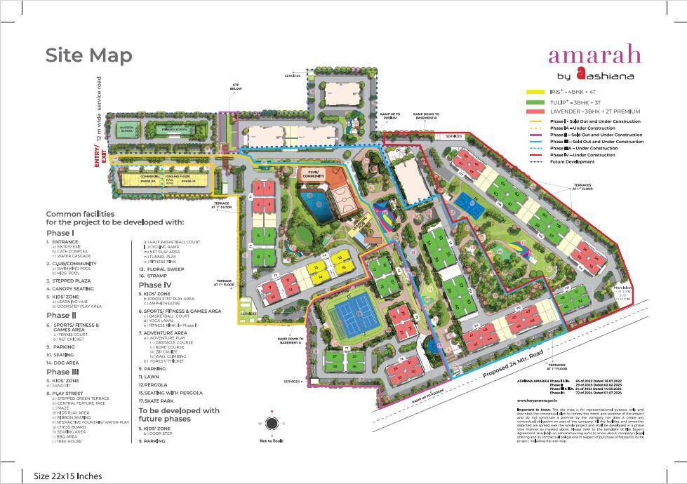 Master or location plan — Ashiana Amarah
