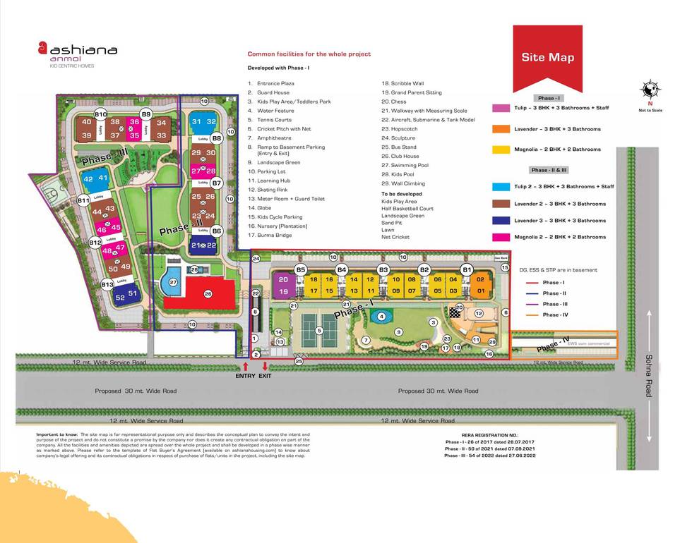Master or location plan — Ashiana Anmol