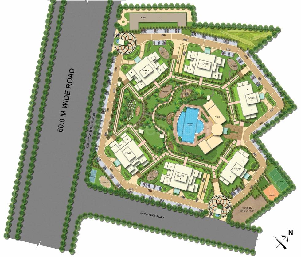Master or location plan — ATS Kocoon
