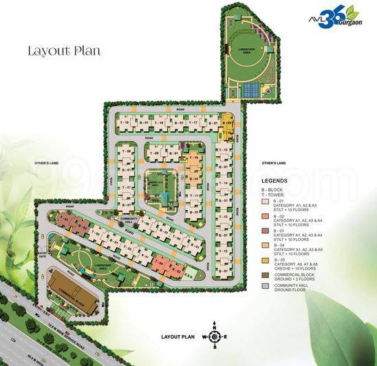 Master or location plan — AVL 36 Gurgaon