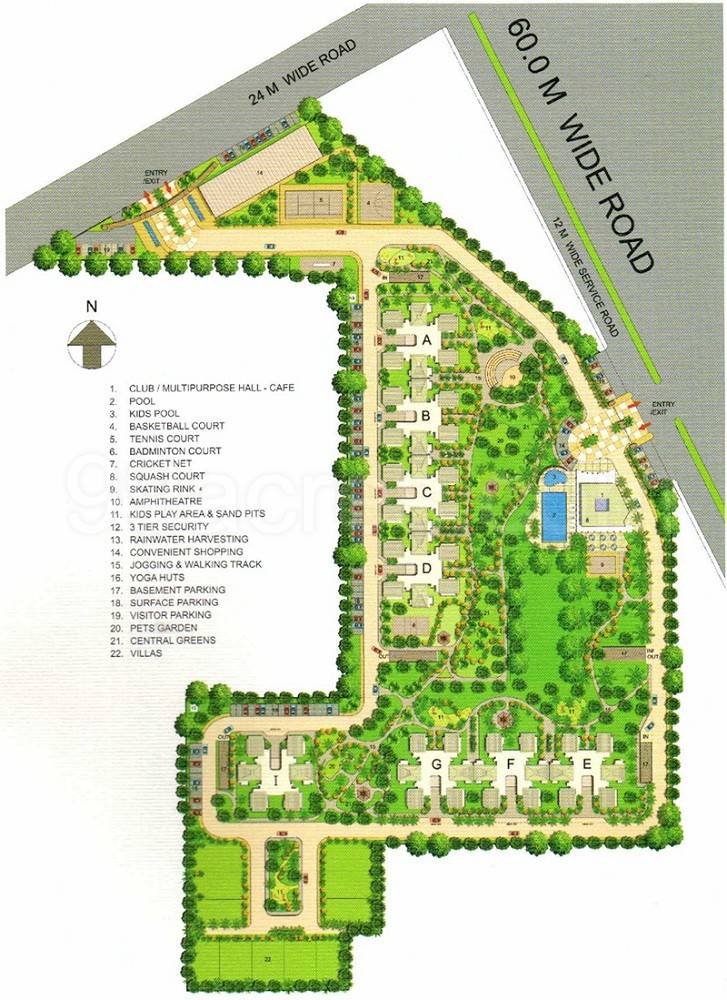 Master or location plan — Bestech Park View Ananda