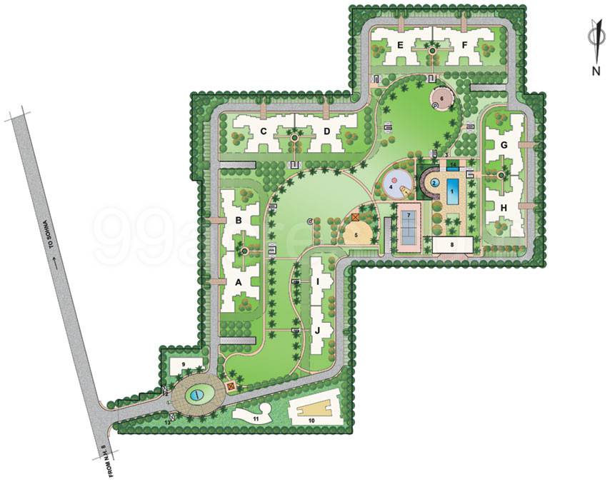 Master or location plan — Bestech Park View City