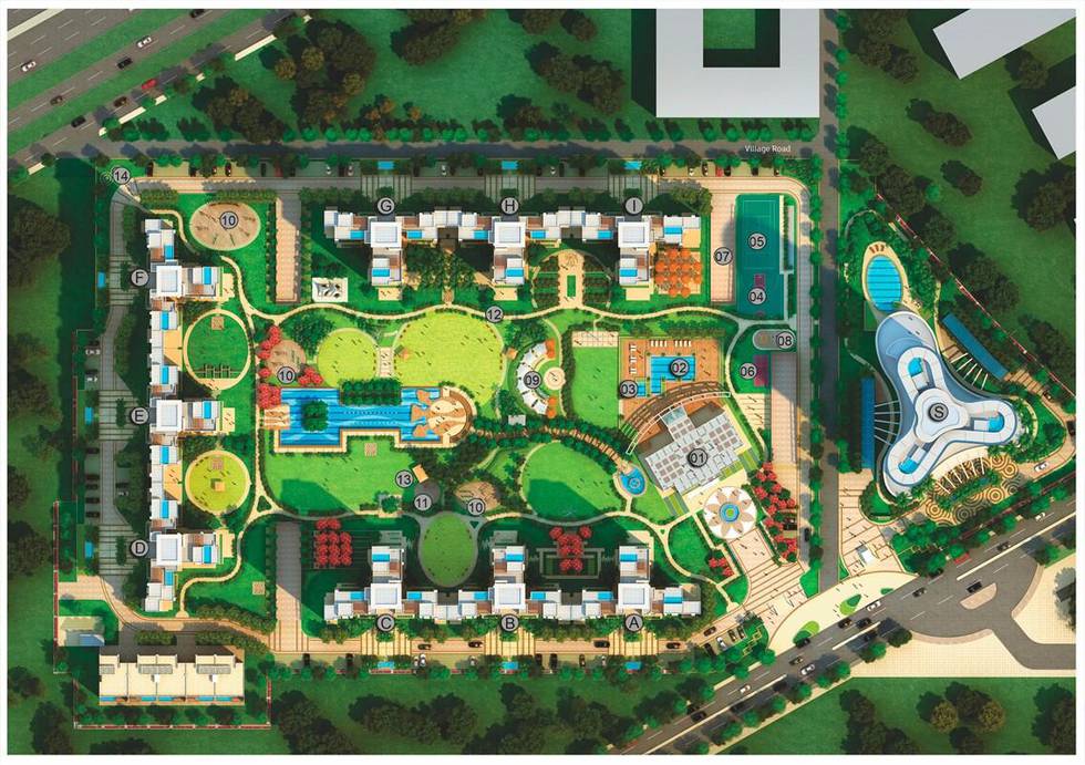 Master or location plan — Bestech Park View Grand Spa