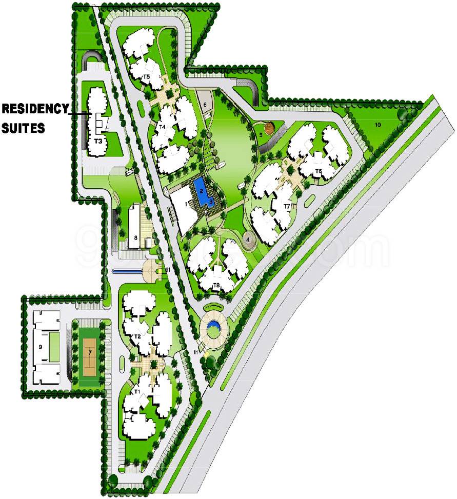 Master or location plan — Bestech Park View Residency