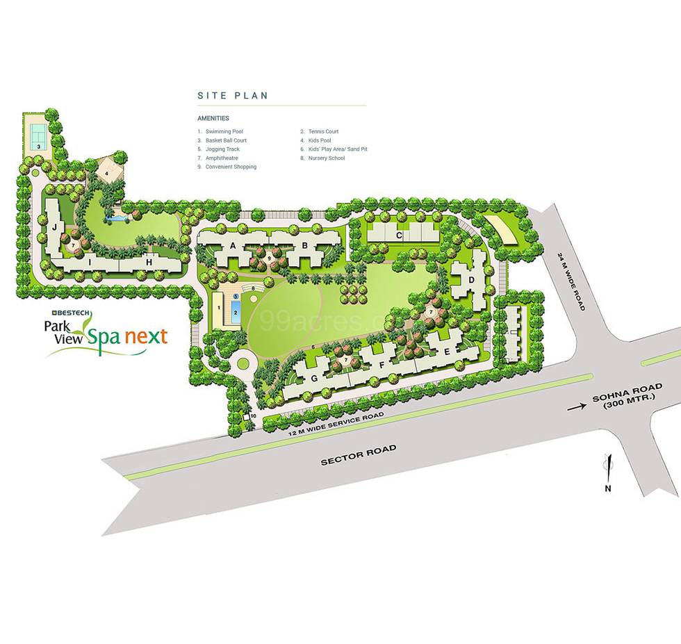 Master or location plan — Bestech Park View Spa Next