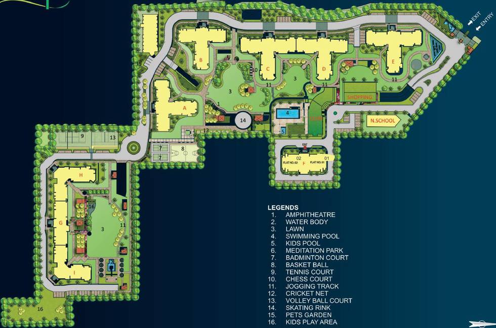 Master or location plan — Bestech Park View Spa