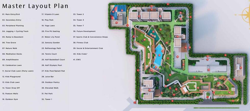 Master or location plan — Birla Arika