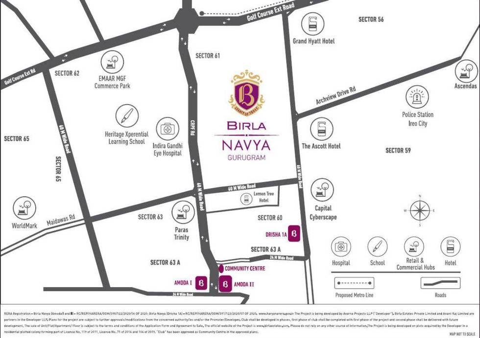 Master or location plan — Birla Navya
