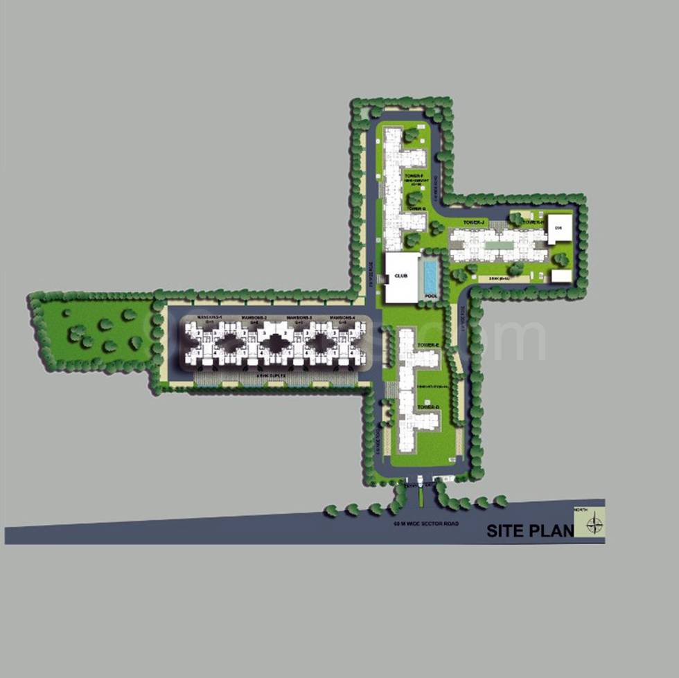 Master or location plan — BPTP Mansions Park Prime