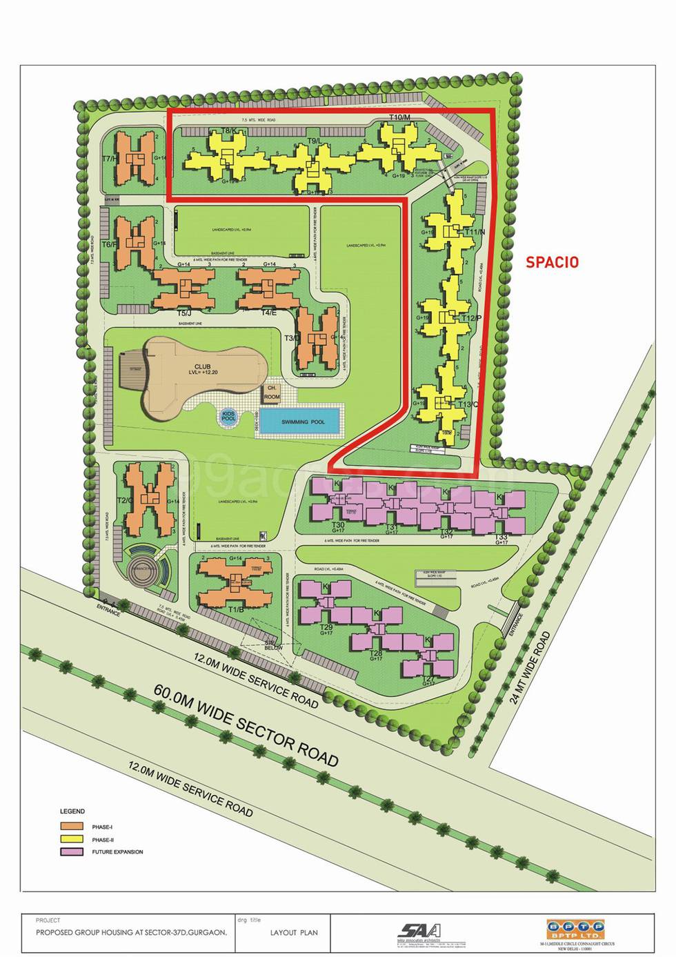 Master or location plan — BPTP Spacio