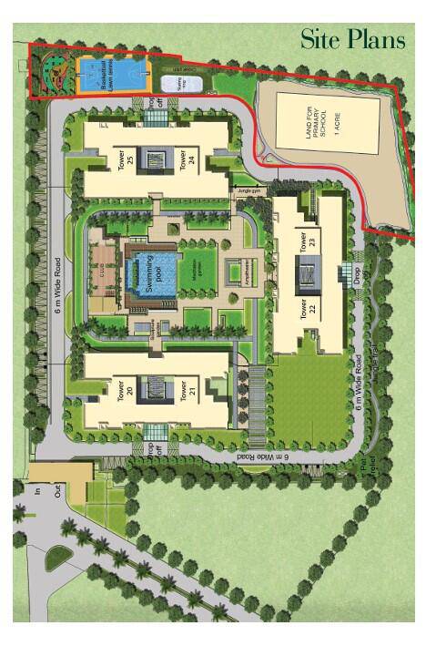 Master or location plan — BPTP Terra