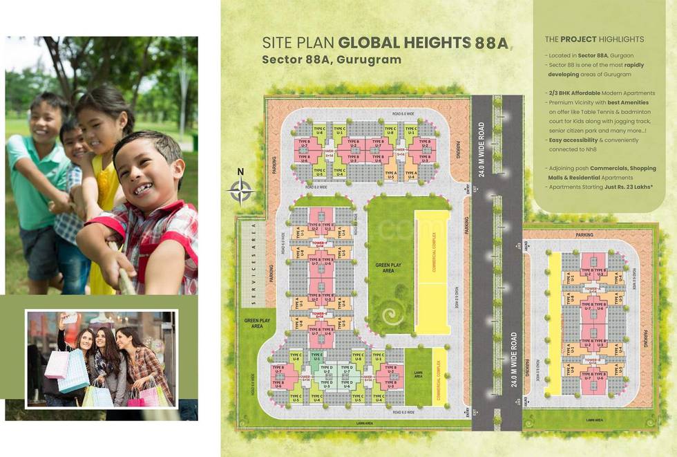 Master or location plan — Breez Global Heights 88A
