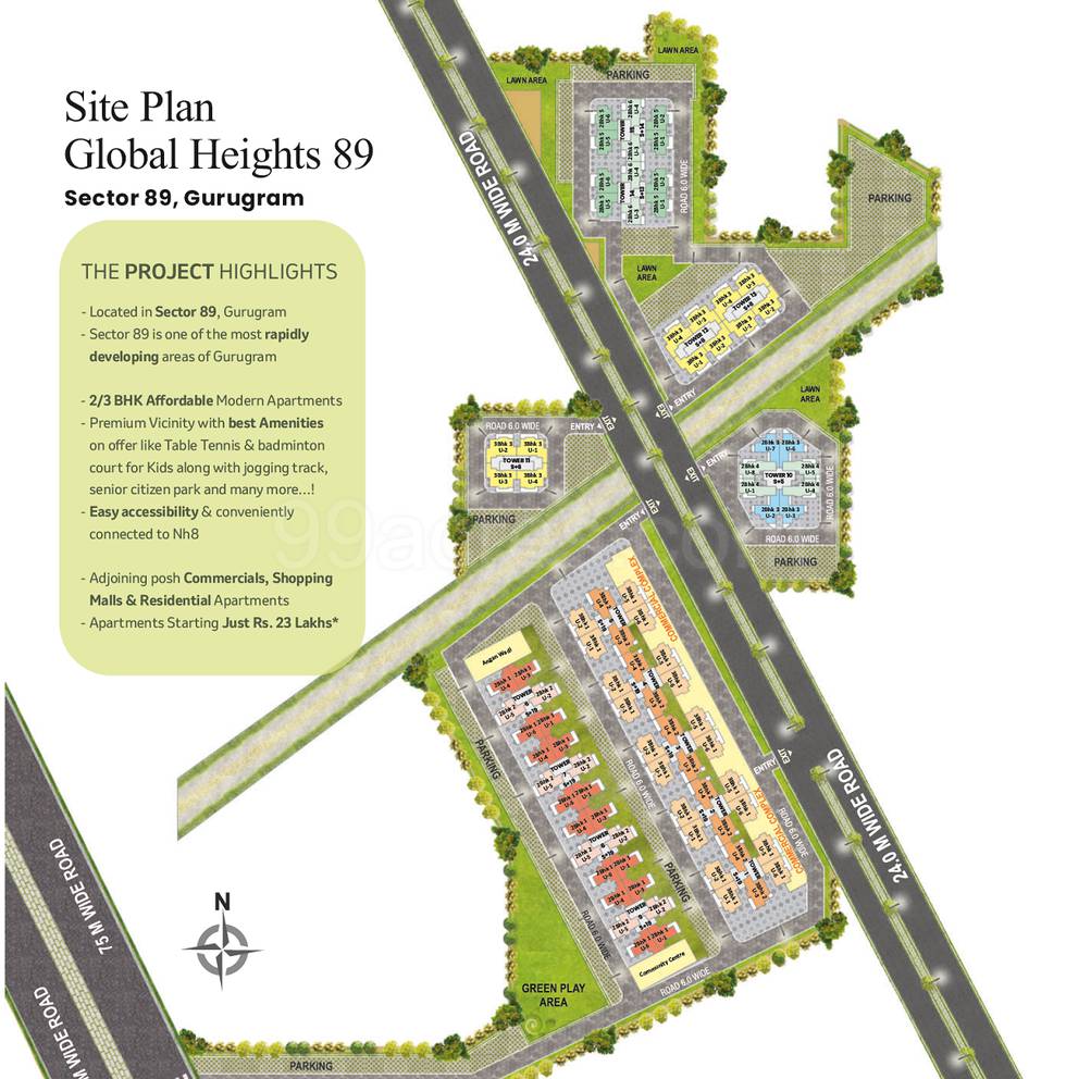 Master or location plan — Breez Global Heights 89