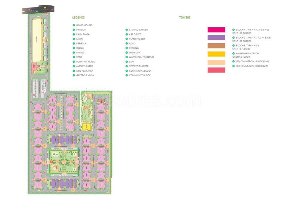 Master or location plan — Breez Global Heights