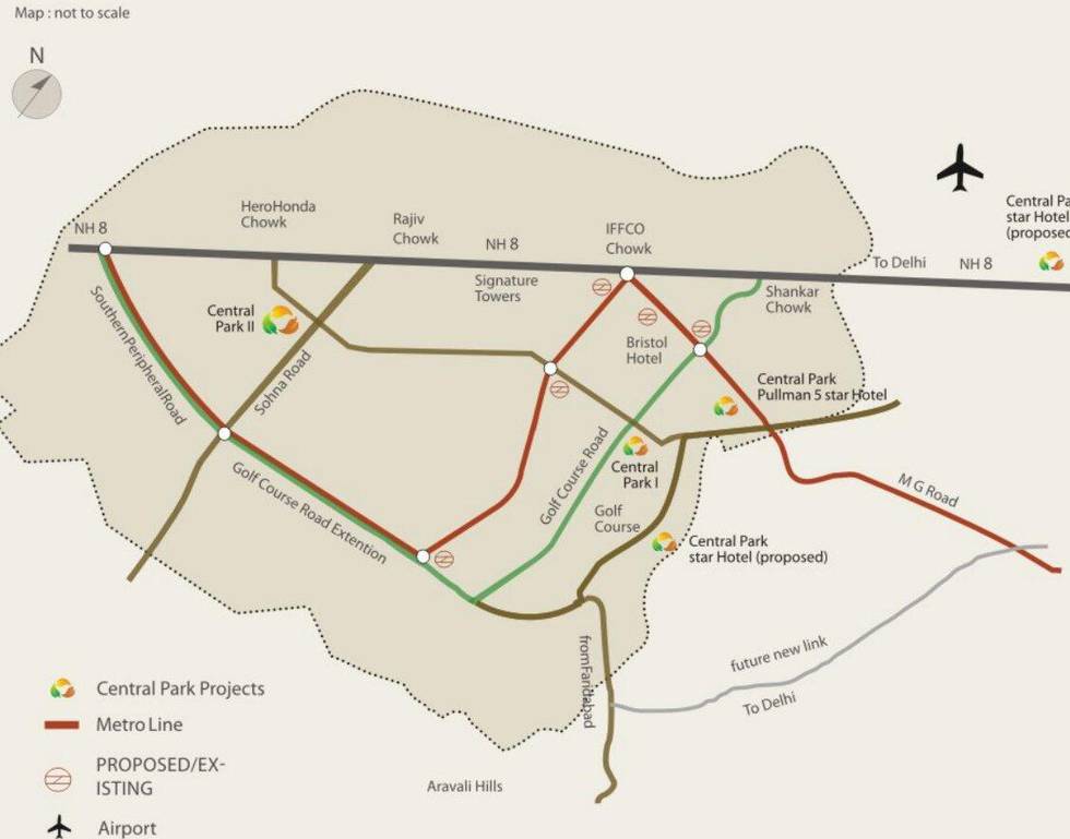 Master or location plan — Central Park 2 Bellevue