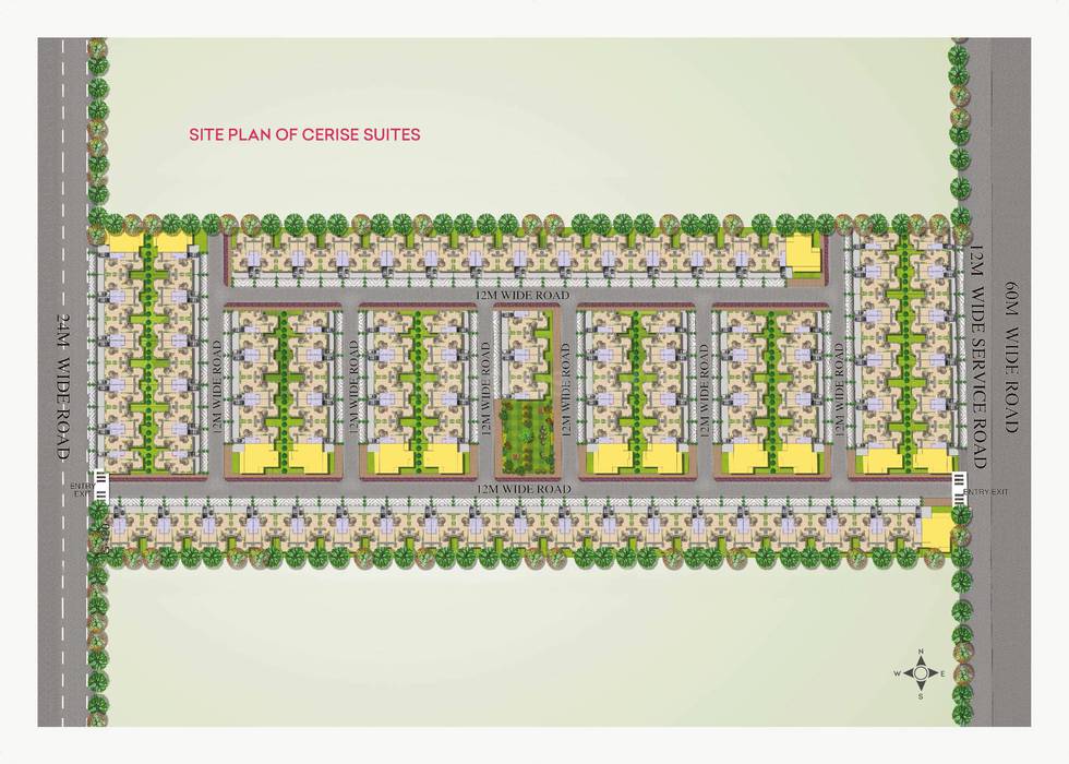 Master or location plan — Central Park Flower Valley Cerise Floors
