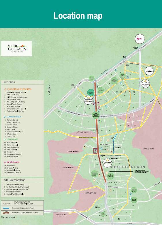 Master or location plan — Central Park Flower Valley