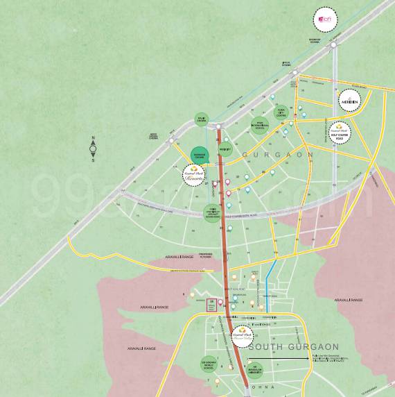 Master or location plan — Central Park Resorts Sky Villas
