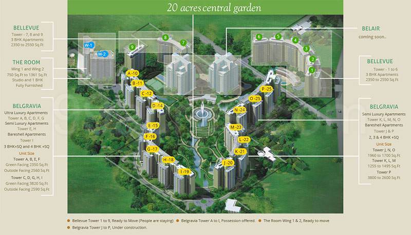 Master or location plan — Central Park Resorts