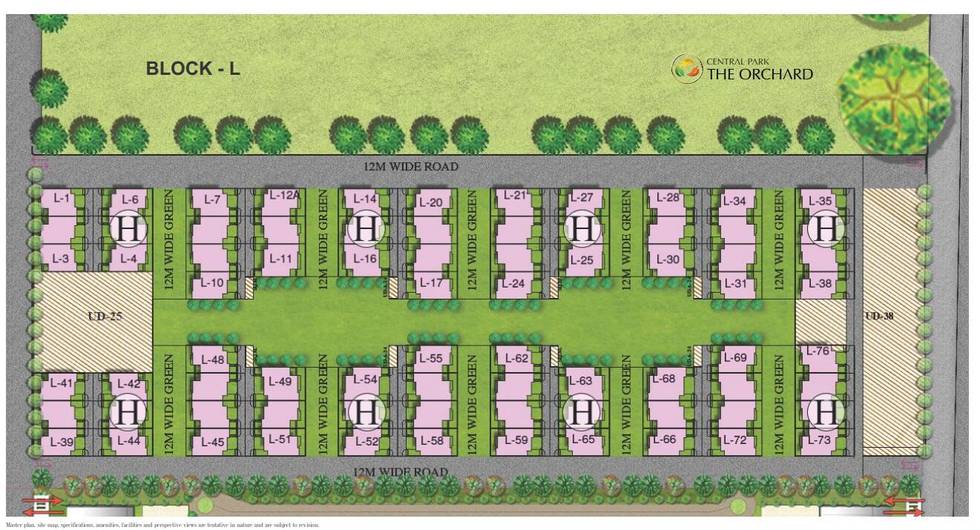 Master or location plan — Central Park The Orchard
