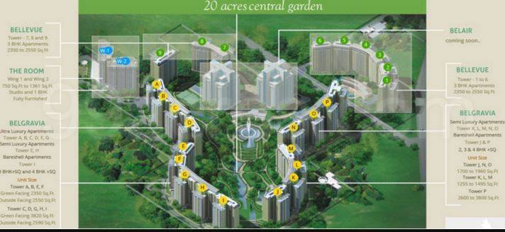 Master or location plan — Central Park The Room