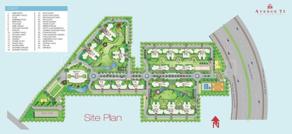 Master or location plan — CHD Avenue 71