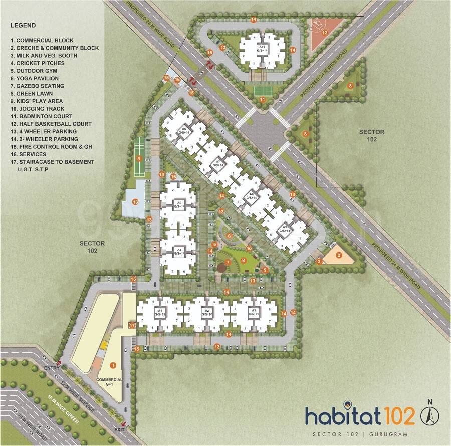 Master or location plan — Conscient Habitat 102
