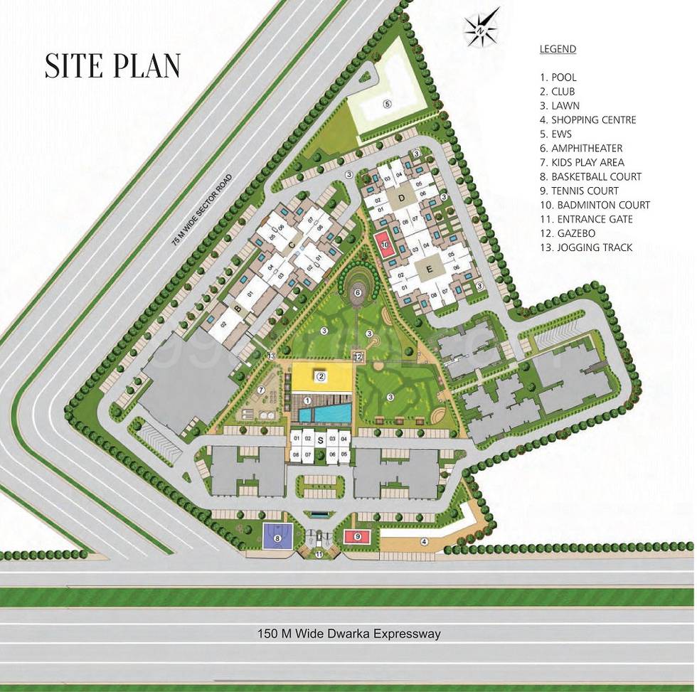 Master or location plan — Cosmos Cascade Gardens