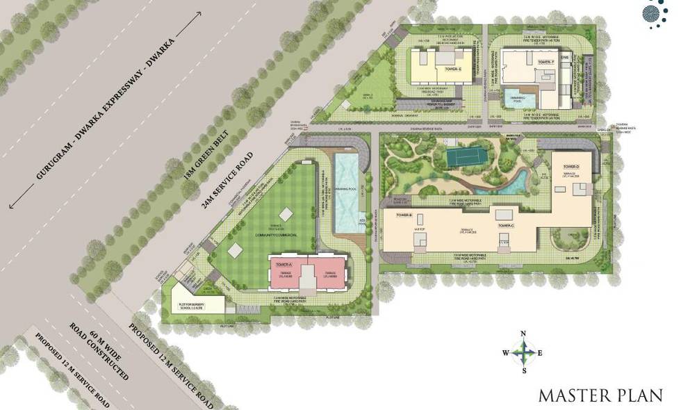Master or location plan — Delphine Central Park Estates