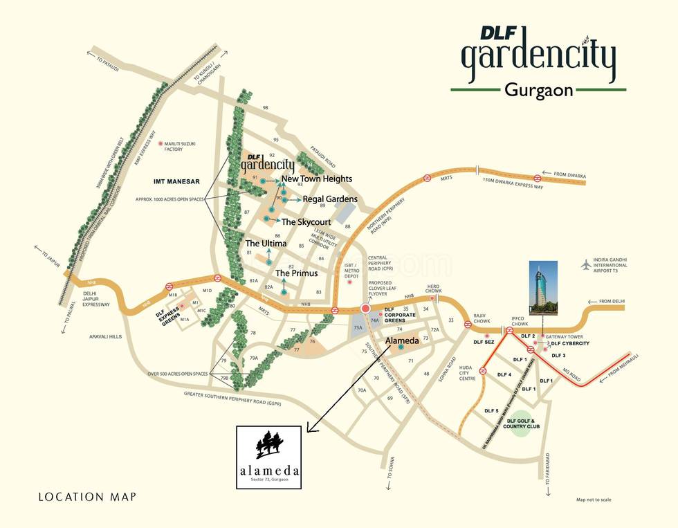 Master or location plan — DLF Alameda