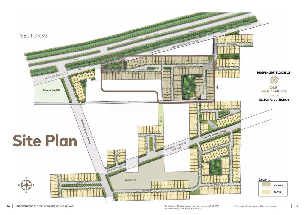 Master or location plan — DLF Gardencity Enclave