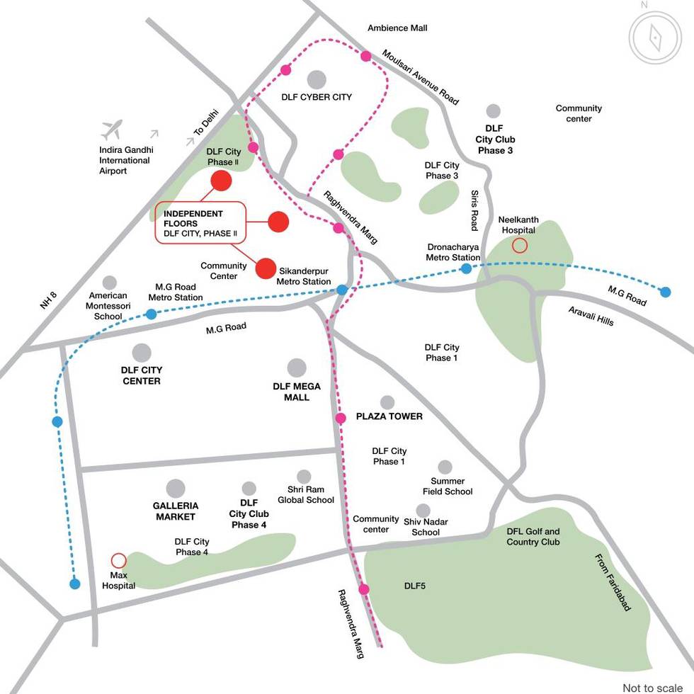 Master or location plan — DLF Luxury Builder Floors