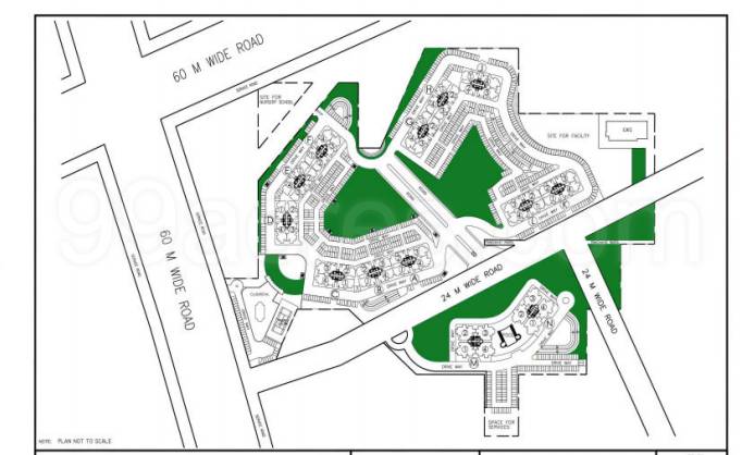 Master or location plan — DLF New Town Heights 1
