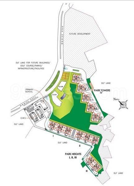 Master or location plan — DLF Park Place