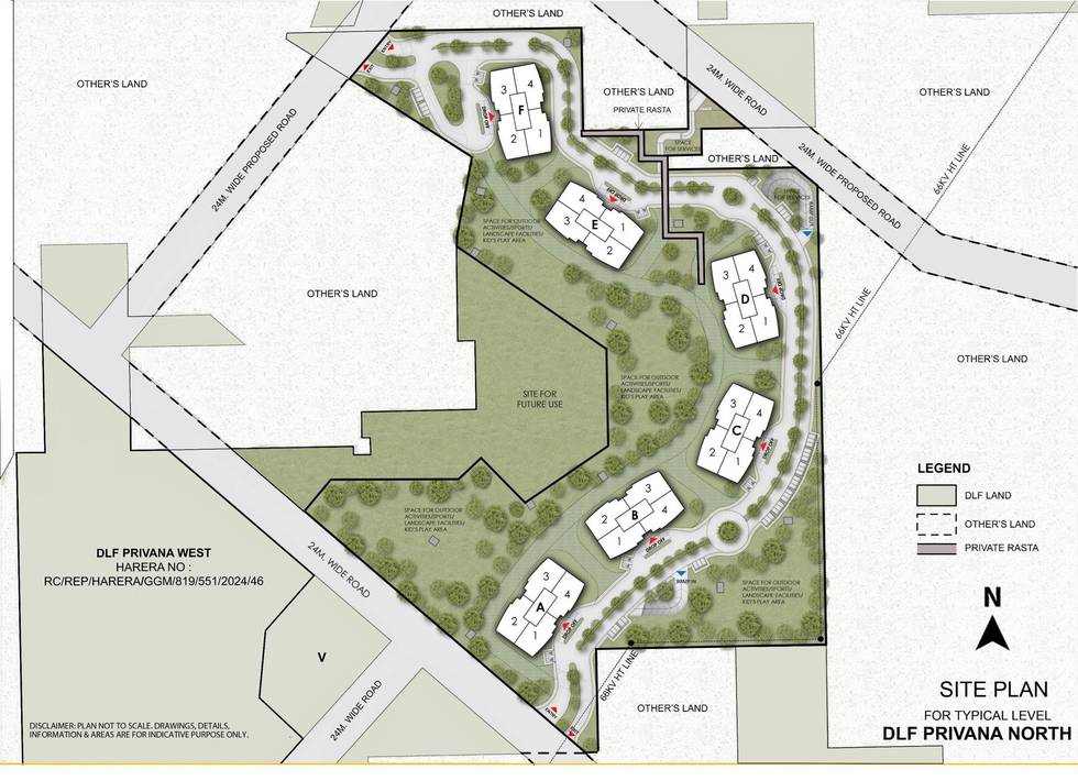 Master or location plan — DLF Privana North